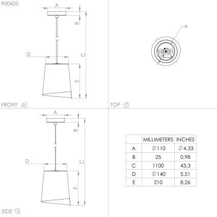 Eglo - Taklampa 1xE27/40W/230V