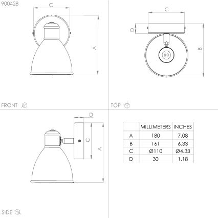 Eglo - LED vägglampa för utomhusbruk 1xGU10/3W/230V IP44