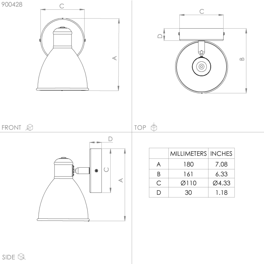Eglo - LED vägglampa för utomhusbruk 1xGU10/3W/230V IP44