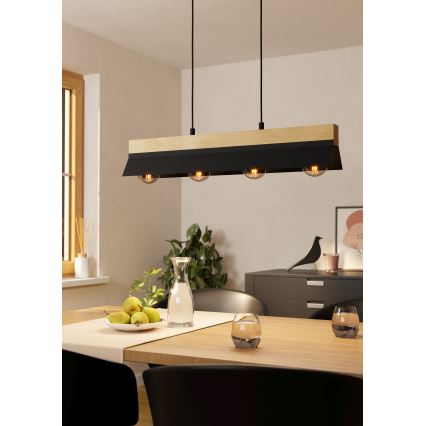 Eglo - Taklampa med 4xE27/40W/230V