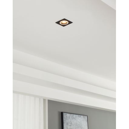 Eglo - Infälld lampa 1xGU10/35W/230V antracit