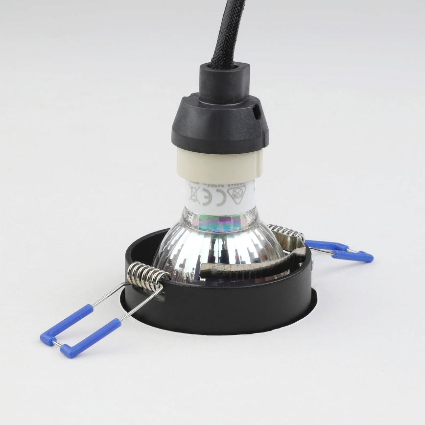 Eglo - Infälld lampa 1xGU10/35W/230V svart