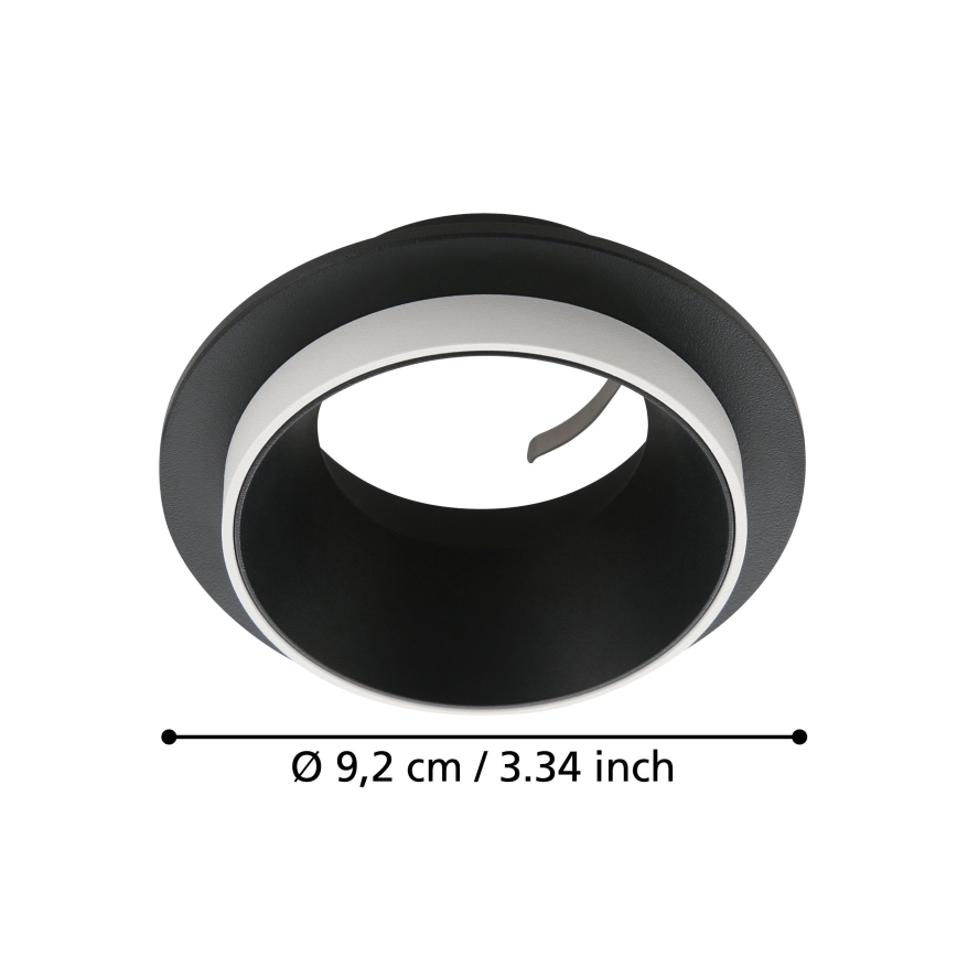 Eglo - Infälld taklampa 1xGU10/35W/230V svart