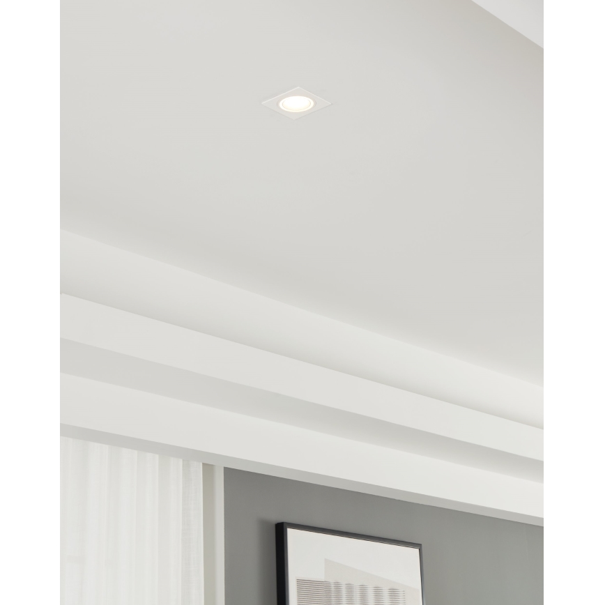 Eglo - Infälld lampa 1xGU10/35W/230V vit