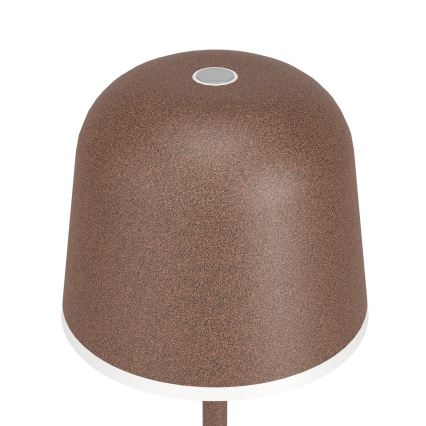 Eglo - LED Ljusreglerad utomhus rechargeable lampa LED/2,2W/5V 1800mAh brun IP54