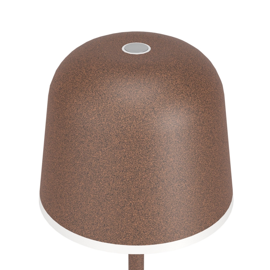 Eglo - LED Ljusreglerad utomhus rechargeable lampa LED/2,2W/5V 1800mAh brun IP54