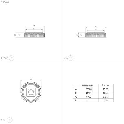 Eglo - LED taklampa LED/24W/230V