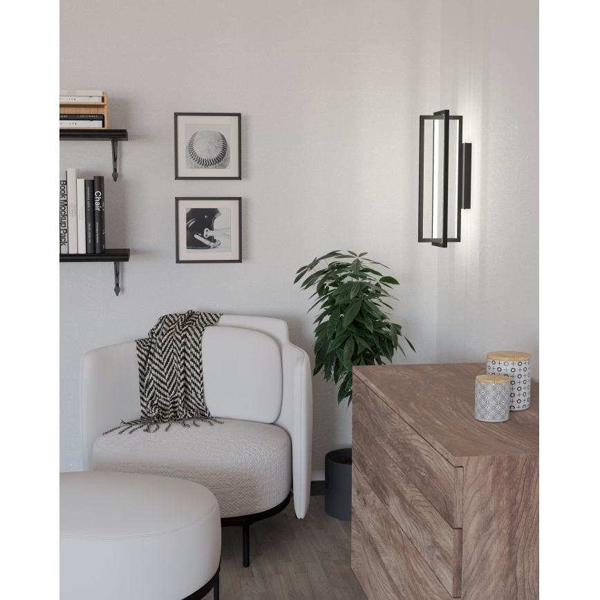 Eglo - LED ljusreglerad vägglampa LED/15,5W/230V + fjärrkontroll