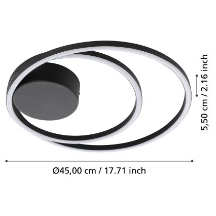 Eglo - LED taklampa LED/36W/230V