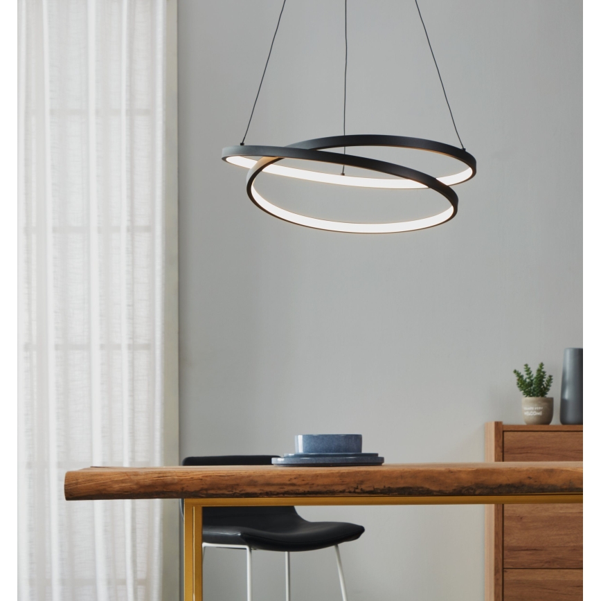 Eglo - LED ljuskrona med textilsladd LED/36W/230V