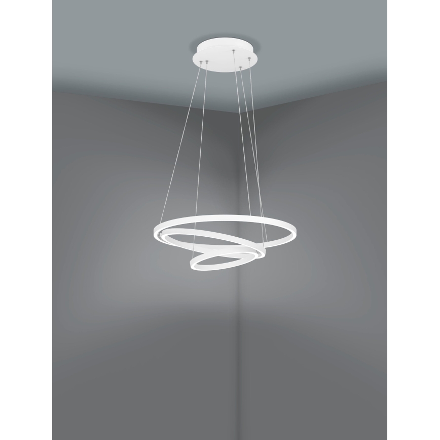 Eglo - LED ljusreglerad ljuskrona på snöre LED/43,2W/230V vit