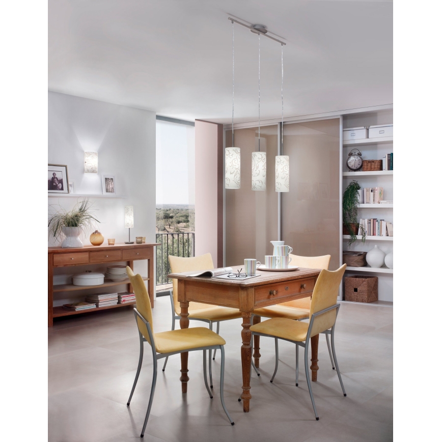 EGLO 90048 - Hängande Ljuskrona AMADORA 3xE27/60W/230V