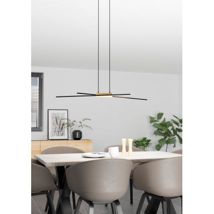 Eglo - LED ljusreglerad ljuskrona på snöre 2xLED/13W/230V