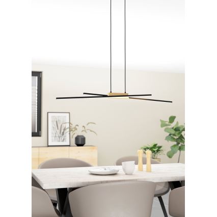 Eglo - LED ljusreglerad ljuskrona på snöre 2xLED/13W/230V