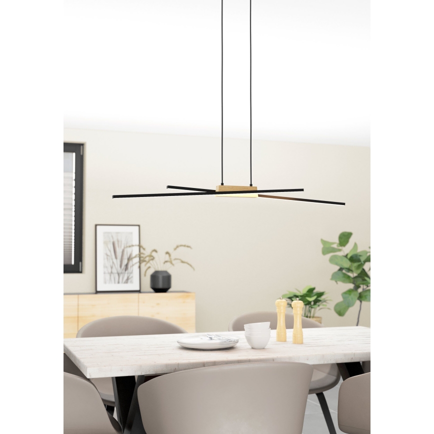 Eglo - LED ljusreglerad ljuskrona på snöre 2xLED/13W/230V