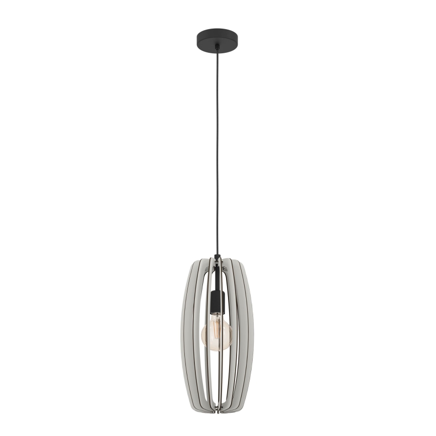 Eglo - Ljuskrona med upphängningsrem 1xE27/40W/230V grädde