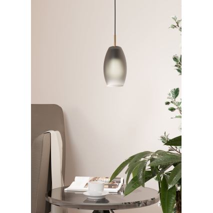 Eglo - Ljuskrona med upphängningsrem 1xE27/40W/230V