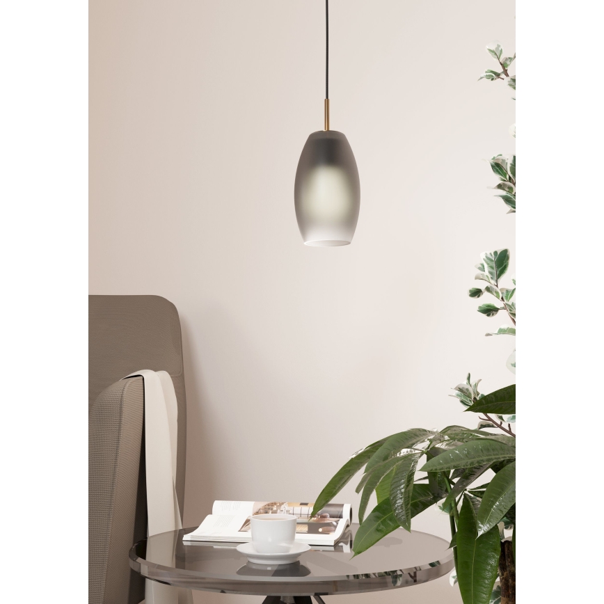 Eglo - Ljuskrona med upphängningsrem 1xE27/40W/230V