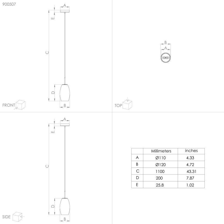 Eglo - Taklampa 1xE27/40W/230V