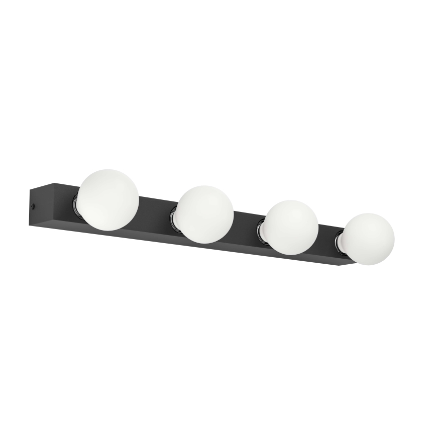 Eglo - Vägglampa 4xE27/40W/230V svart