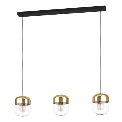 Eglo - Ljuskrona med upphängningsrem 3xE27/40W/230V