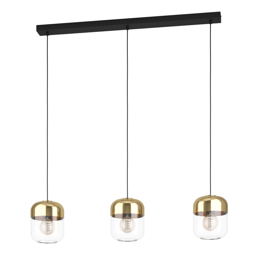 Eglo - Ljuskrona med upphängningsrem 3xE27/40W/230V