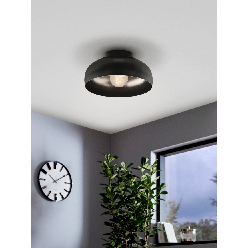 Eglo - Taklampa 1xE27/40W/230V svart