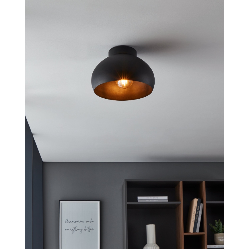 Eglo - Taklampa 1xE27/40W/230V svart
