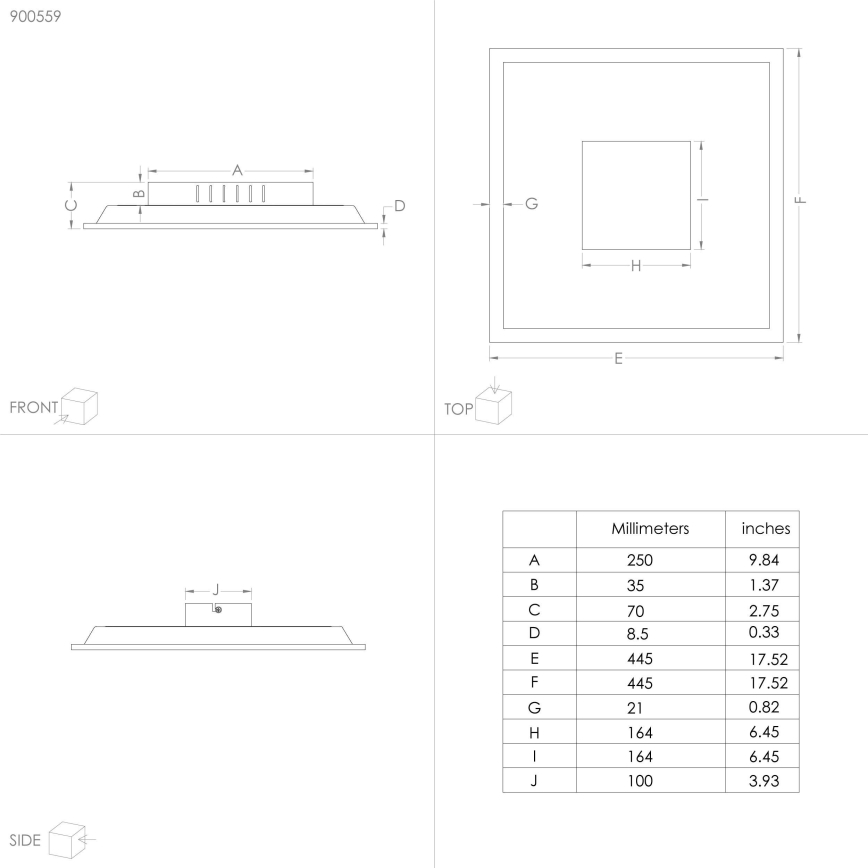 Eglo - LED taklampa LED/28W/230V