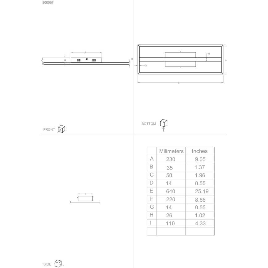 Eglo - LED RGBW Ljusreglerad taklampa LED/21W/230V 3000-6500K