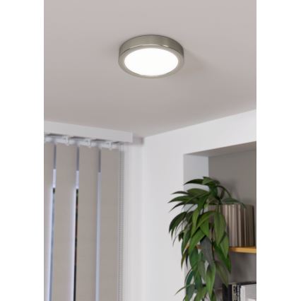 Eglo - LED Dimbar taklampa LED/11W/230V matt krom