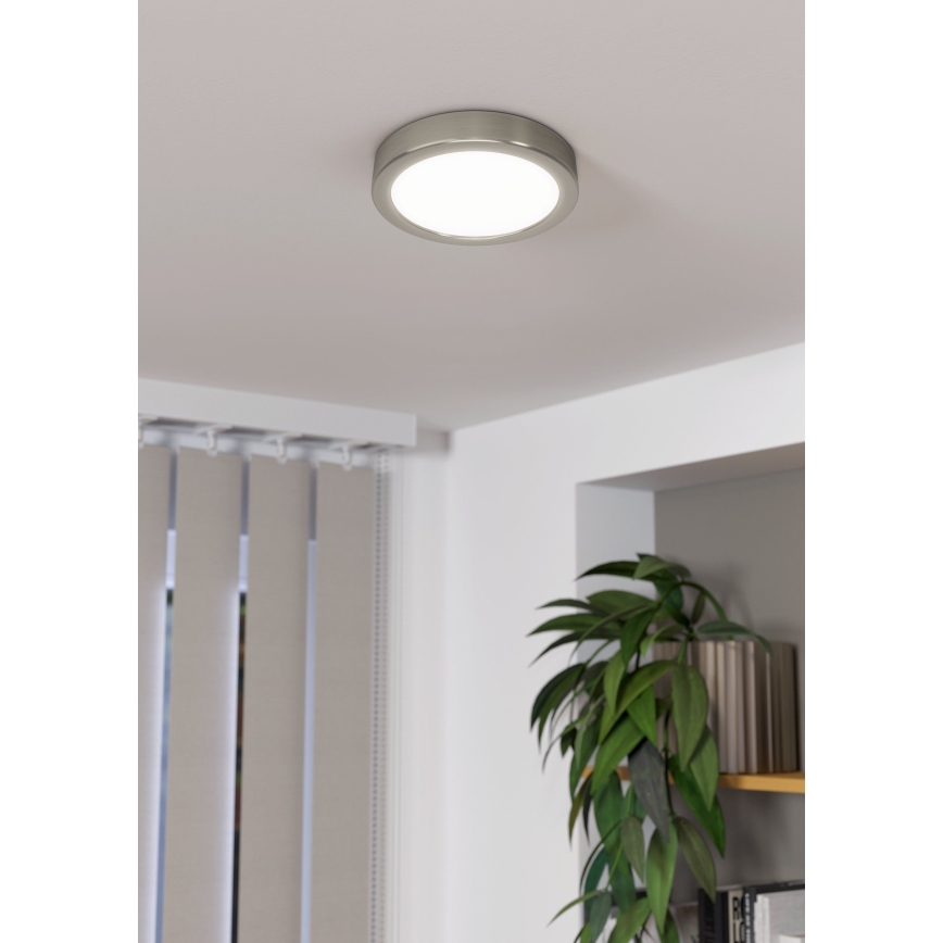 Eglo - LED Dimbar taklampa LED/11W/230V matt krom