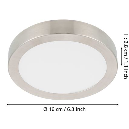 Eglo - LED Dimbar taklampa LED/11W/230V matt krom