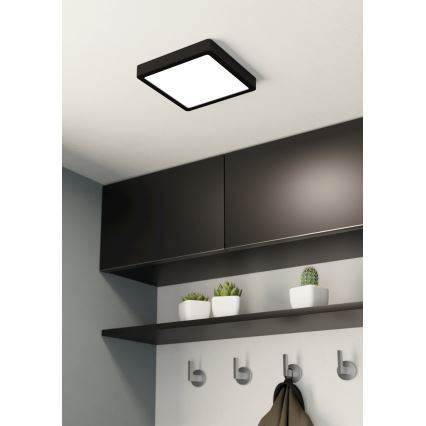 Eglo - LED ljusreglerad taklampa LED/17W/230V svart