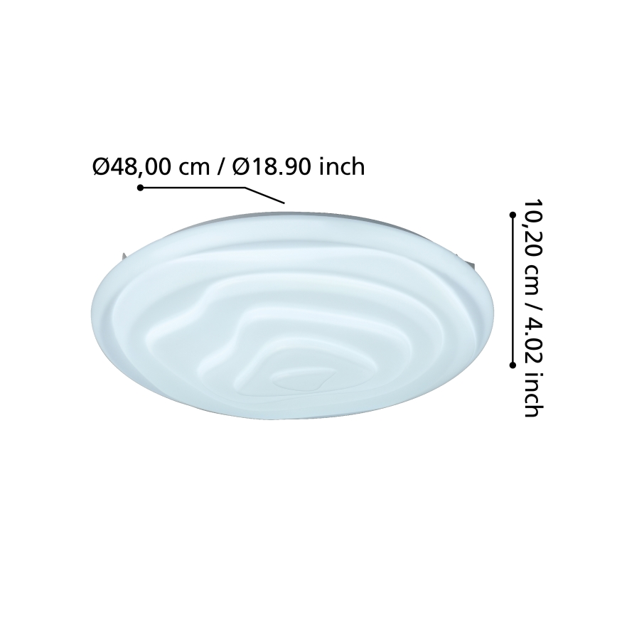 Eglo - LED Dimbar taklampa LED/20,8W/230V 3000-6500K + fjärrkontroll