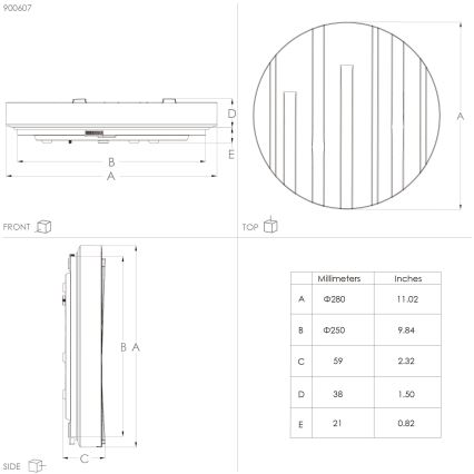 Eglo - LED taklampa LED/10W/230V diameter 28 cm