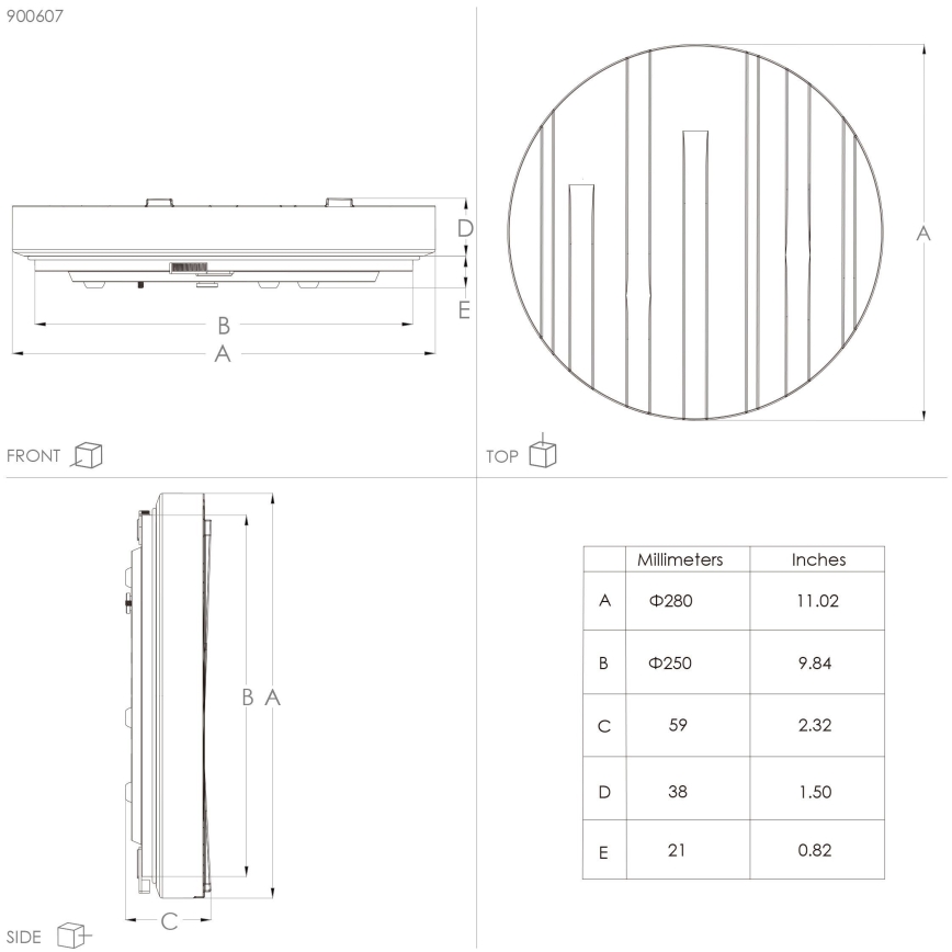 Eglo - LED taklampa LED/10W/230V diameter 28 cm