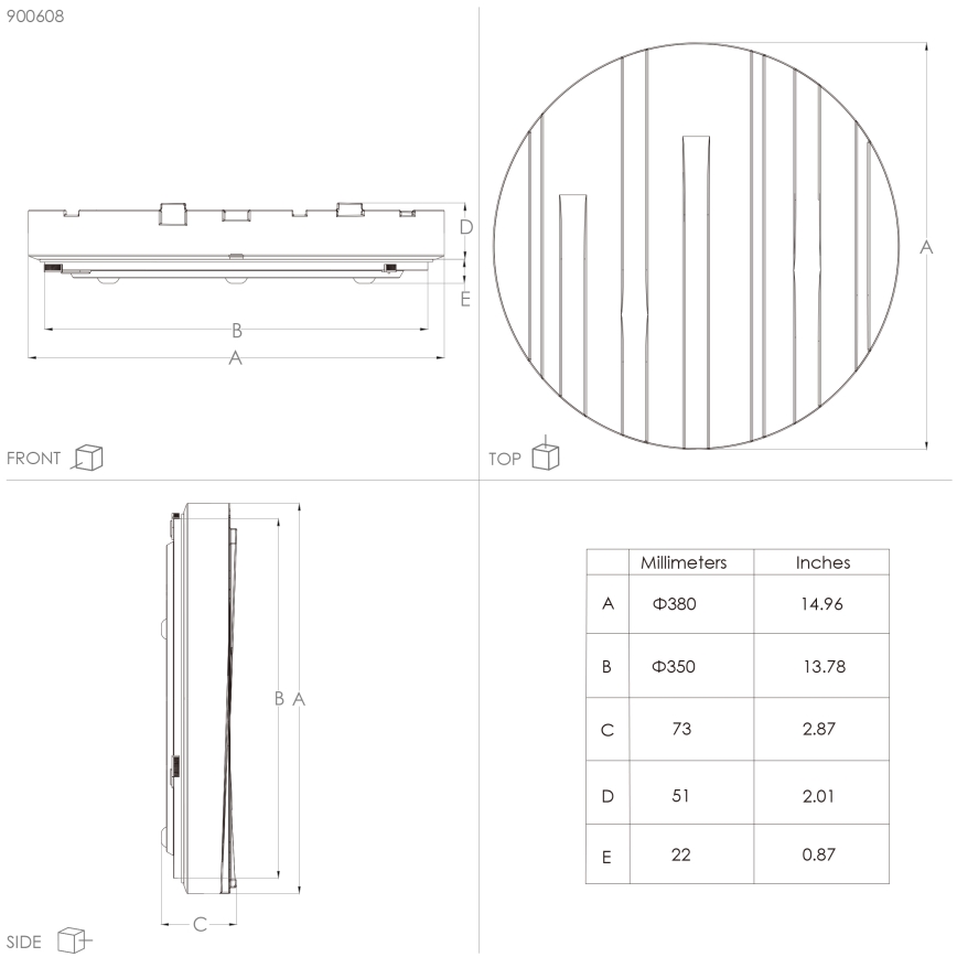 Eglo - LED taklampa LED/19,5W/230V diameter 38 cm