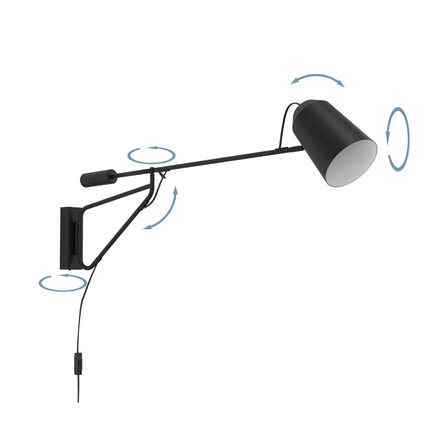 Eglo - Vägglampa 1xE27/28W/230V