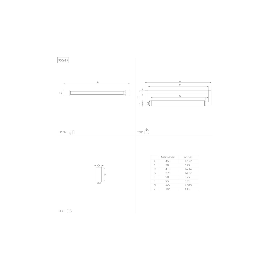 Eglo - Badrumsspegel med LED-belysning LED/8,9W/230V IP44