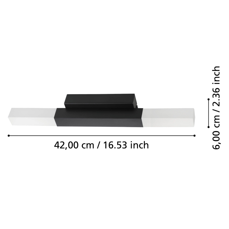 Eglo - LED Vägglampa för badrum 2xLED/5,5W/230V IP44