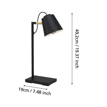 Eglo - LED Ljusreglerad lampa med trådlös laddning LED/5,5W/230V