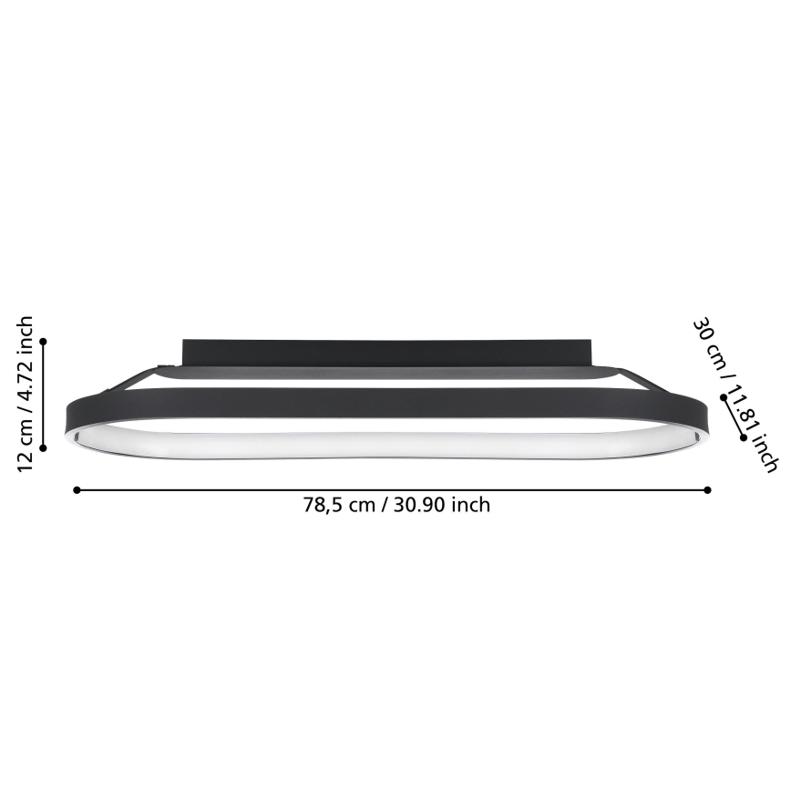 Eglo - LED dimbar taklampa LED/27W/230V
