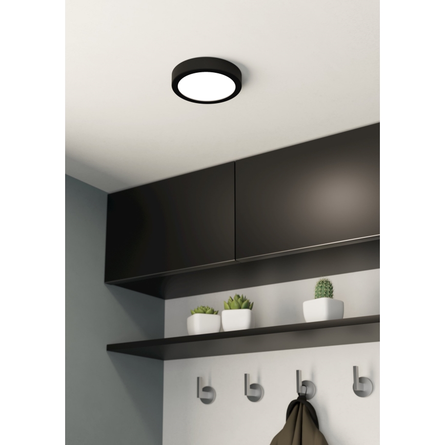 Eglo - LED taklampa för badrum LED/11W/230V IP44 svart