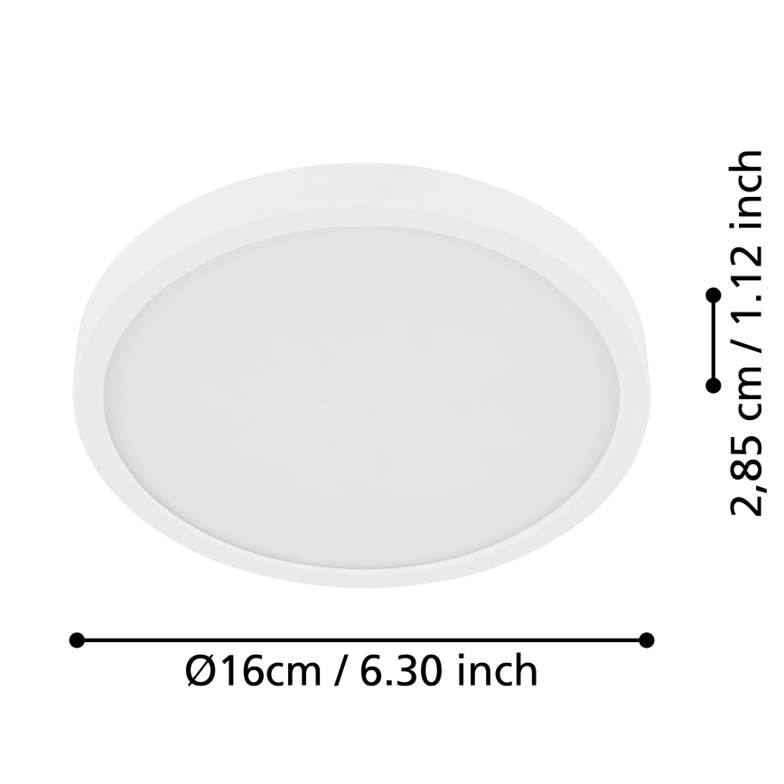 Eglo - LED taklampa för badrum LED/11W/230V IP44 vit