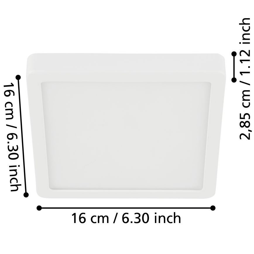 Eglo - LED taklampa för badrum LED/11W/230V IP44 vit
