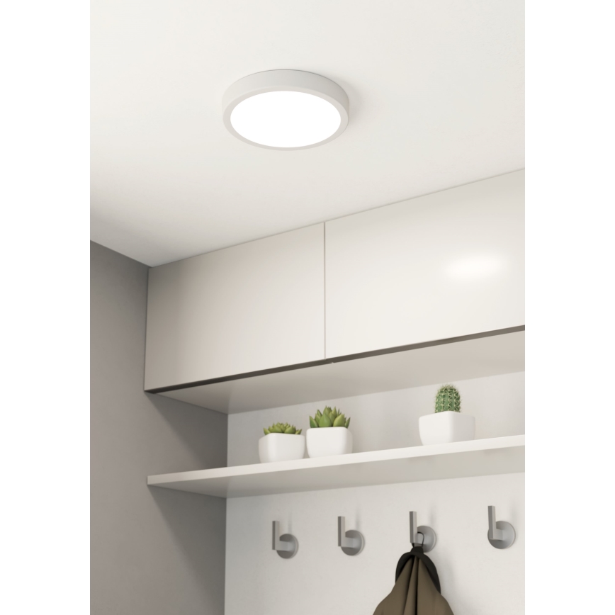 Eglo - LED taklampa för badrum LED/17W/230V vit IP44
