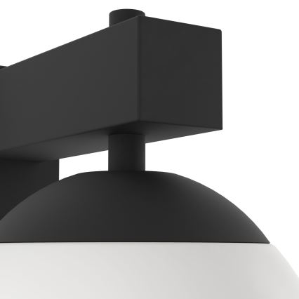 Eglo - Vägglampa för utomhusbruk 1xE27/40W/230V svart IP44