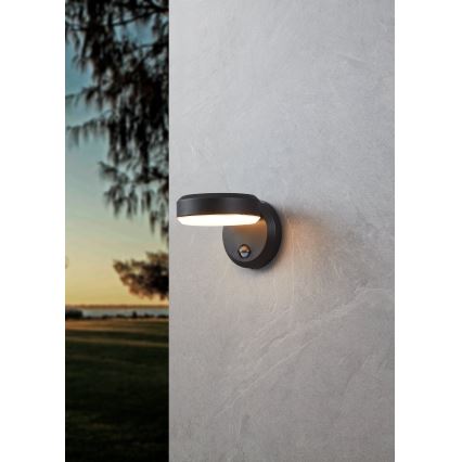 Eglo - LED Utomhus vägglampa med sensor LED/10,8/230V IP44