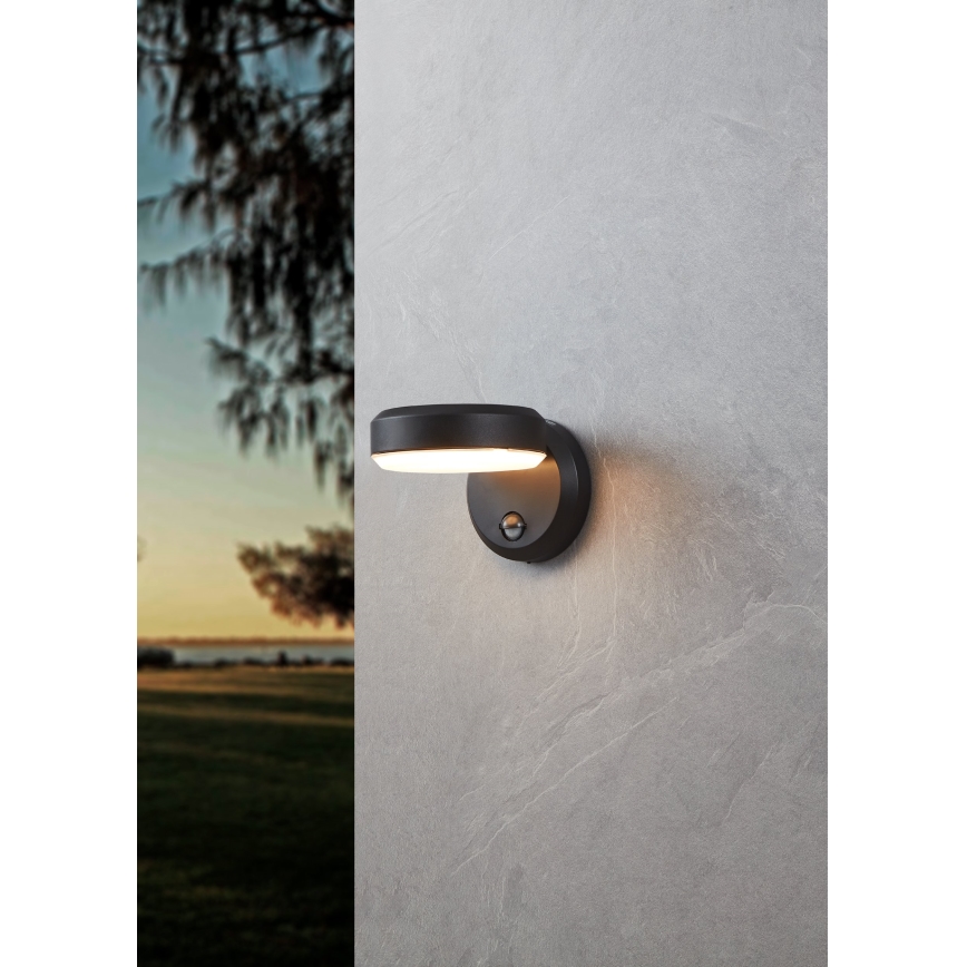 Eglo - LED Utomhus vägglampa med sensor LED/10,8/230V IP44